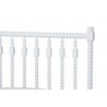 Baxton Studio Callison Spindle Twin 5-Piece Bedroom Set with two nightstands and chest in White - detail