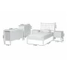 Baxton Studio Callison Spindle Twin 5-Piece Bedroom Set with two nightstands and chest in White - dimes - Baxton Studio Callison Spindle Twin 5-Piece Bedroom Set with two nightstands and chest in White - dimes