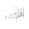 Baxton Studio Callison Spindle Twin 5-Piece Bedroom Set with two nightstands and chest in White - bed