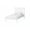 Baxton Studio Callison Spindle Twin 5-Piece Bedroom Set with two nightstands and chest in White - bed - Baxton Studio Callison Spindle Twin 5-Piece Bedroom Set with two nightstands and chest in White - bed