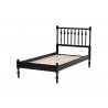 Callison Spindle Twin Platform Bed in Black - angled frame - Callison Spindle Twin Platform Bed in Black - angled frame