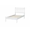 Baxton Studio Callison Spindle Twin Platform Bed in White - angled frame - Baxton Studio Callison Spindle Twin Platform Bed in White - angled frame