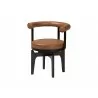 Baxton Studio Delacruz Swivel Dining Chair - Angled - Baxton Studio Delacruz Swivel Dining Chair - Angled