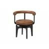 Baxton Studio Delacruz Swivel Dining Chair - Front - Baxton Studio Delacruz Swivel Dining Chair - Front
