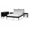 Baxton Studio Denita Spindle Full 3-Piece Bedroom Set in Black - dimes - Baxton Studio Denita Spindle Full 3-Piece Bedroom Set in Black - dimes