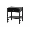 Baxton Studio Denita Spindle Full 3-Piece Bedroom Set in Black - nightstand - Baxton Studio Denita Spindle Full 3-Piece Bedroom Set in Black - nightstand