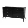 Baxton Studio Denita Spindle Full 3-Piece Bedroom Set in Black - dresser - Baxton Studio Denita Spindle Full 3-Piece Bedroom Set in Black - dresser