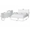 Baxton Studio Denita Spindle Full 4-Piece Bedroom Set in White - dimes - Baxton Studio Denita Spindle Full 4-Piece Bedroom Set in White - dimes