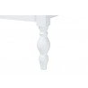 Baxton Studio Denita Spindle Queen 4-Piece Bedroom Set with chest in White - leg