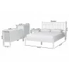 Baxton Studio Denita Spindle Queen 4-Piece Bedroom Set with chest in White - dimes - Baxton Studio Denita Spindle Queen 4-Piece Bedroom Set with chest in White - dimes