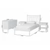 Baxton Studio Denita Spindle Twin 3-Piece Bedroom Set in White - dimes - Baxton Studio Denita Spindle Twin 3-Piece Bedroom Set in White - dimes
