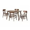 Baxton Studio Fremont Wood 5-Piece Dining Set  - set - Baxton Studio Fremont Wood 5-Piece Dining Set  - set