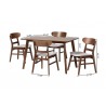 Baxton Studio Fremont Wood 5-Piece Dining Set - dimes