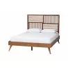 Baxton Studio Gemma Platform Bed - Angled w Mattress - Baxton Studio Gemma Platform Bed - Angled w Mattress