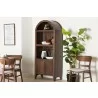 Baxton Studio Hayes Wood Cabinet with Arch Top - Lifestyle - Baxton Studio Hayes Wood Cabinet with Arch Top - Lifestyle