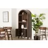 Baxton Studio Hayes Wood Cabinet with Arch Top - Lifestyle 2 - Baxton Studio Hayes Wood Cabinet with Arch Top - Lifestyle 2