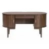 Baxton Studio Hayes Wood Writing Desk - Front - Baxton Studio Hayes Wood Writing Desk - Front
