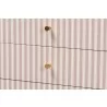 Baxton Studio Javianne End Table with Striped Faux Leather - details - Baxton Studio Javianne End Table with Striped Faux Leather - details