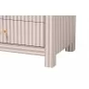 Baxton Studio Javianne End Table with Striped Faux Leather - leg - Baxton Studio Javianne End Table with Striped Faux Leather - leg