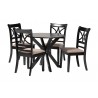 Julia 5-Piece Dining Set - angled set - Julia 5-Piece Dining Set - angled set