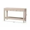 Baxton Studio Nira Faux Shagreen Console Table - Dimensions - Baxton Studio Nira Faux Shagreen Console Table - Dimensions