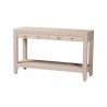 Baxton Studio Nira Faux Shagreen Console Table - Angled