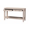 Baxton Studio Nira Faux Shagreen Console Table - Opened Shelves