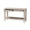 Baxton Studio Nira Faux Shagreen Console Table - Opened Shelves - Baxton Studio Nira Faux Shagreen Console Table - Opened Shelves