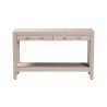 Baxton Studio Nira Faux Shagreen Console Table - Front