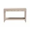 Baxton Studio Nira Faux Shagreen Console Table - Front - Baxton Studio Nira Faux Shagreen Console Table - Front