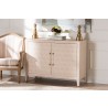 Baxton Studio Nira Faux Shagreen Storage Cabinet - Lifestyle 2