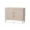Baxton Studio Nira Faux Shagreen Storage Cabinet - Dimensions - Baxton Studio Nira Faux Shagreen Storage Cabinet - Dimensions