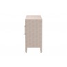 Baxton Studio Nira Faux Shagreen Storage Cabinet - Side