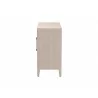 Baxton Studio Nira Faux Shagreen Storage Cabinet - Side - Baxton Studio Nira Faux Shagreen Storage Cabinet - Side
