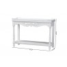 Baxton Studio Rafferty Distressed Console Table - Dimensions