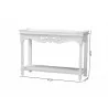 Baxton Studio Rafferty Distressed Console Table - Dimensions - Baxton Studio Rafferty Distressed Console Table - Dimensions
