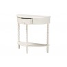 Baxton Studio Raynera Bobbin-Leg Demilune Console Table - angled 2