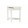 Baxton Studio Raynera Bobbin-Leg Demilune Console Table - angled 2 - Baxton Studio Raynera Bobbin-Leg Demilune Console Table - angled 2