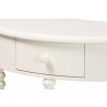 Baxton Studio Raynera Bobbin-Leg Demilune Console Table - top