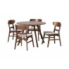Baxton Studio Reva Wood 5-Piece Dining Set - set