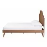 Baxton Studio Rodolfo Platform Bed - Side - Baxton Studio Rodolfo Platform Bed - Side