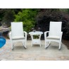 Tortuga Outdoor Bayview 3 Piece Rocking Chair Set- Magnolia