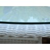 Tortuga Outdoor Bayview Side Table Glass Magnolia