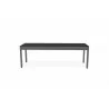 Telescope Casual Bazza 54" Flat Bench with Rustic Polymer Seat and Aluminum Frame - Front - Telescope Casual Bazza 54" Flat Bench with Rustic Polymer Seat and Aluminum Frame - Front