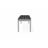 Telescope Casual Bazza 54" Flat Bench with Rustic Polymer Seat and Aluminum Frame - Side - Telescope Casual Bazza 54" Flat Bench with Rustic Polymer Seat and Aluminum Frame - Side