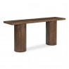 Moe’s Home Collection Hadley Console Table in Warm Brown - Angled View