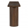 Moe’s Home Collection Hadley Console Table in Warm Brown - Side View
