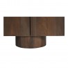 Moe’s Home Collection Hadley Media Unit in Warm Brown - Leg Close-up