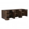 Moe’s Home Collection Hadley Sideboard in Warm Brown - Opened Cabinet