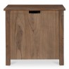 Moe’s Home Collection Gene Charging Nightstand in Dark Brown - Back View